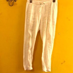 White Leisure Pants